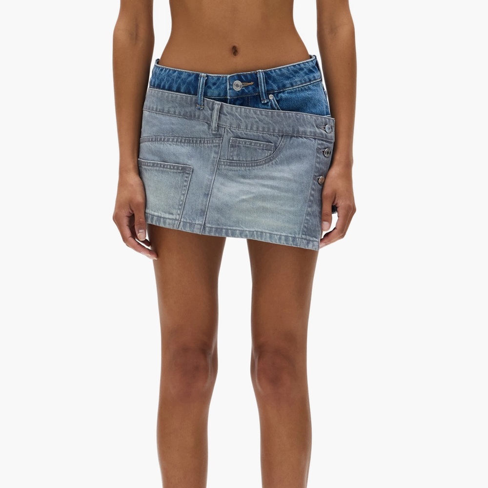 PURPLE Denim Skort Skirt